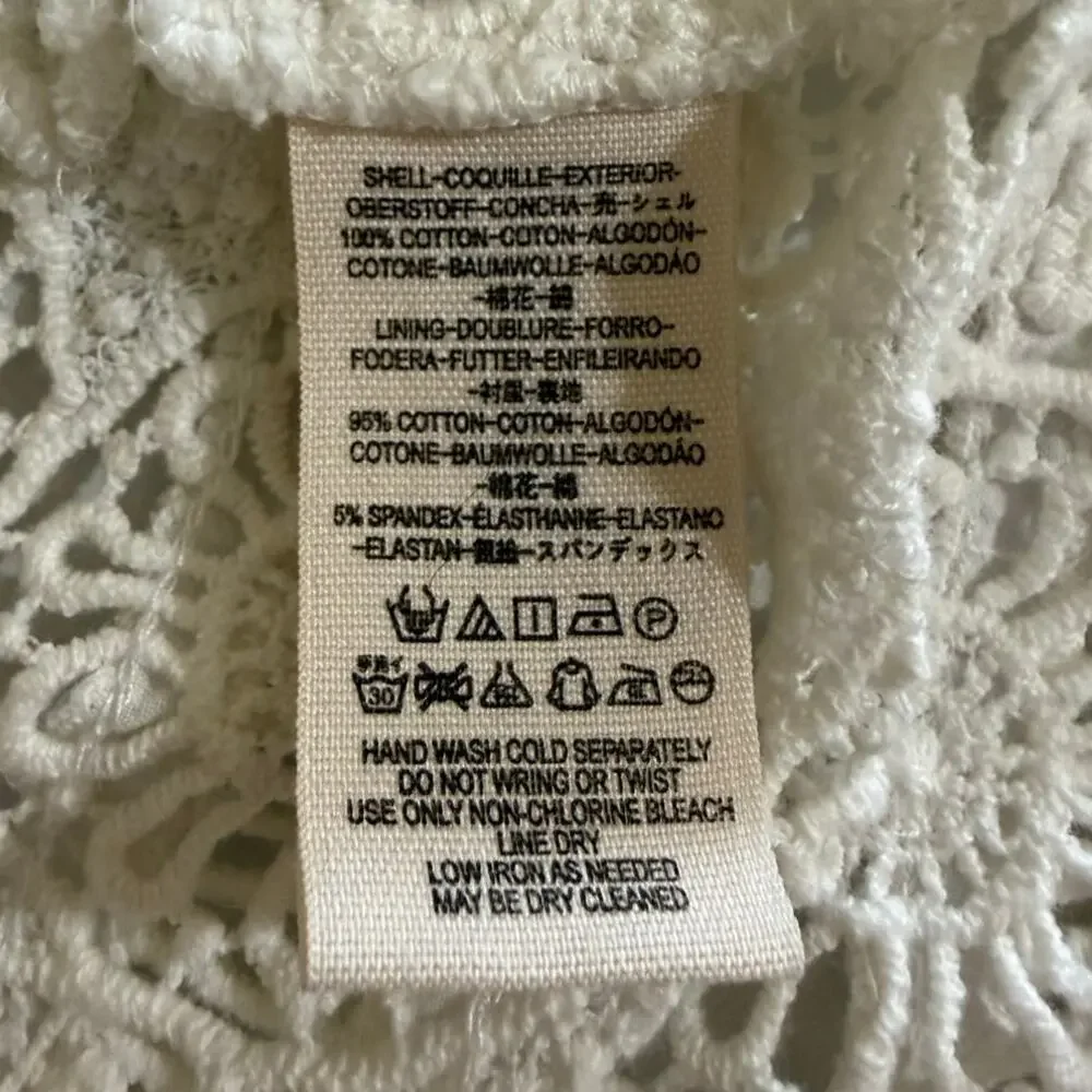 Free People Sydney Lace Tube Top - Cream/White M - Picture 9 of 10